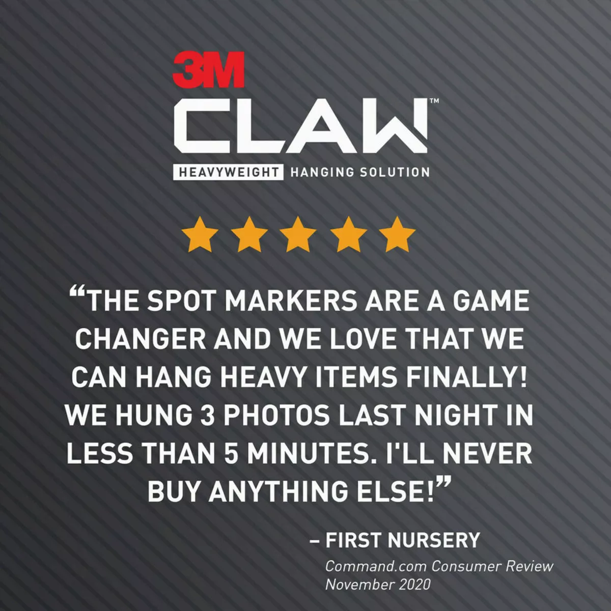 3M Claw Drywall Picture Hanger with Temporary Spot Marker, Holds 25 Lb., 4 Hangers, 4 Markers - photo 8