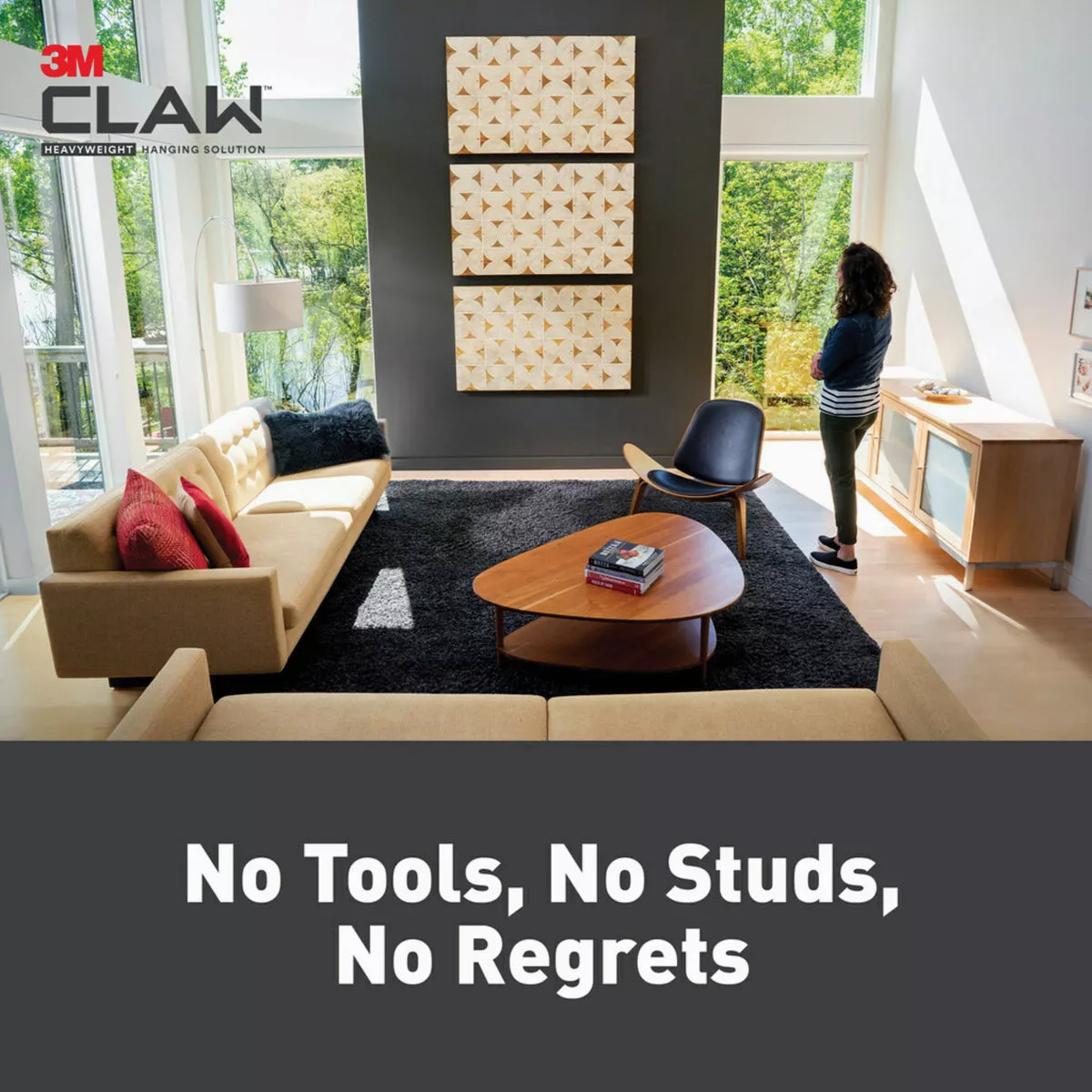 3M Claw Drywall Picture Hanger with Temporary Spot Marker, Holds 25 Lb., 4 Hangers, 4 Markers - photo 9