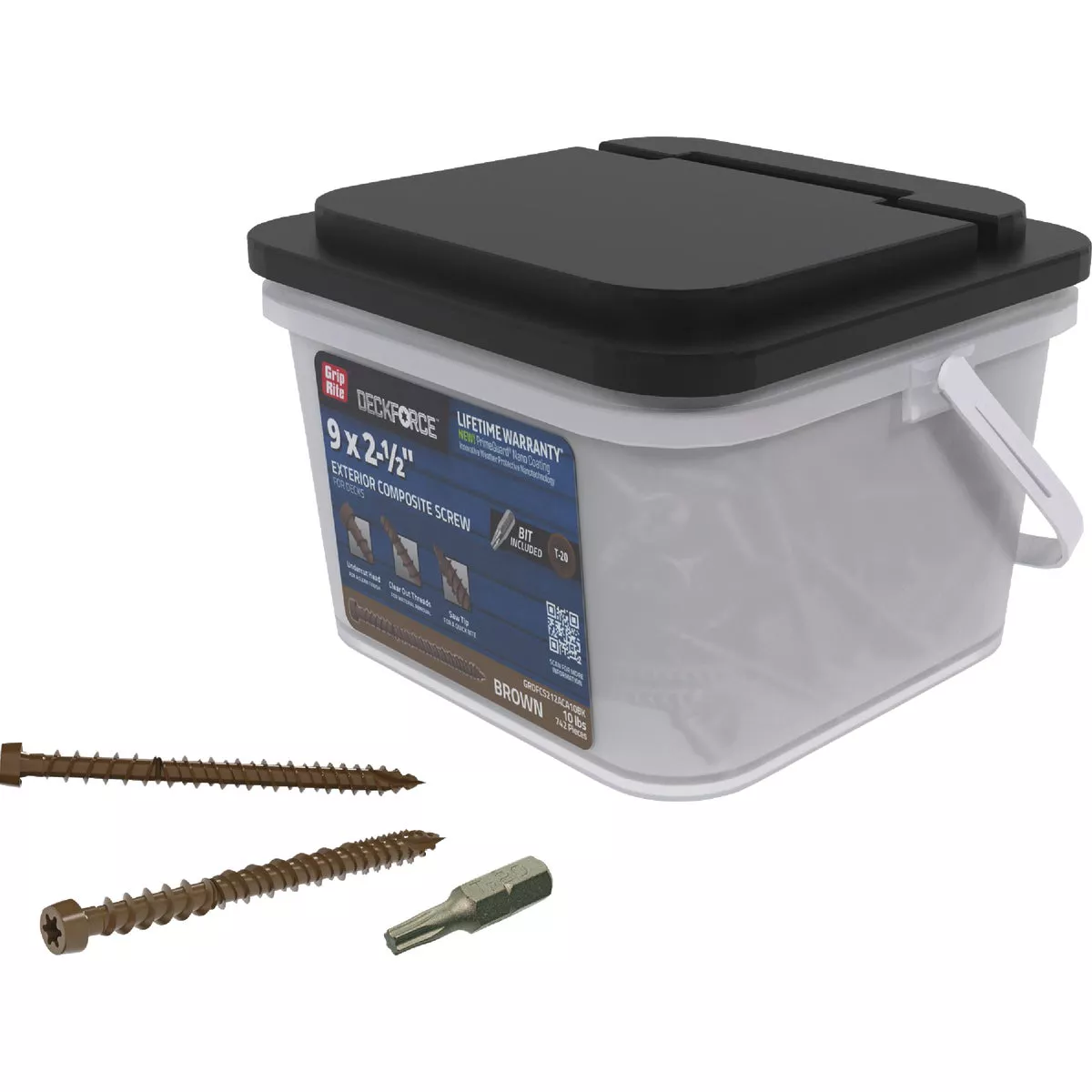 Grip-Rite DeckForce 2-1/2 In. Composite Acacia Deck Screw (10BK) - photo 2