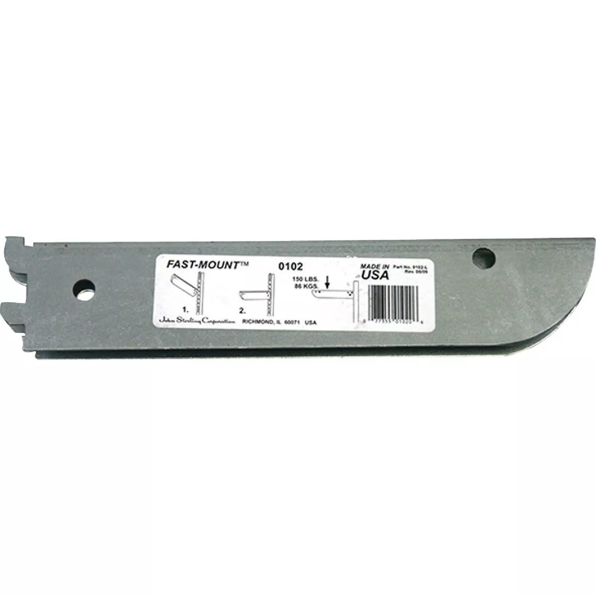 John Sterling Fast-Mount 10 In. Galvanized Steel Double Shelf Bracket ...