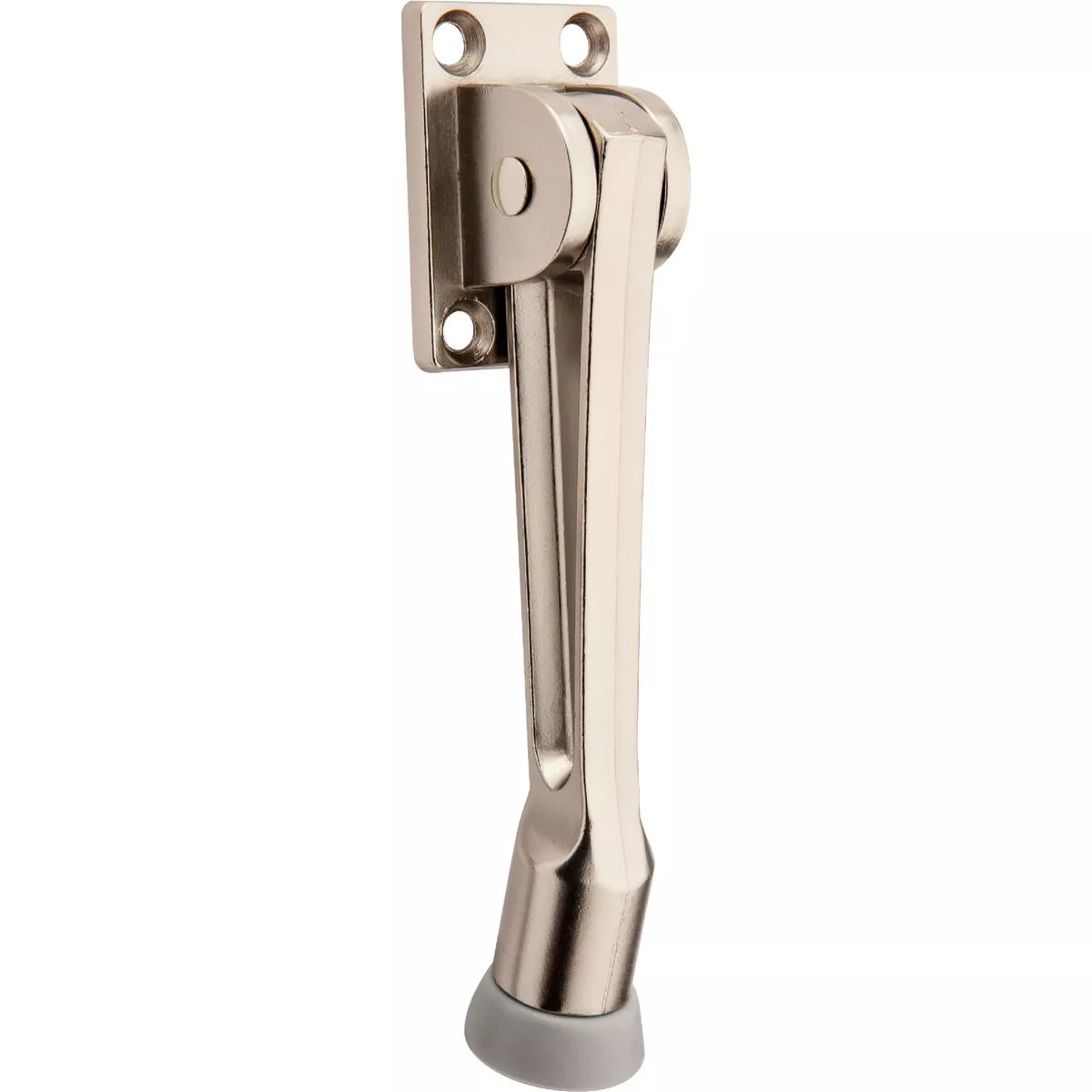 National Hardware 5 In. Satin Nickel Kickdown Door Stop