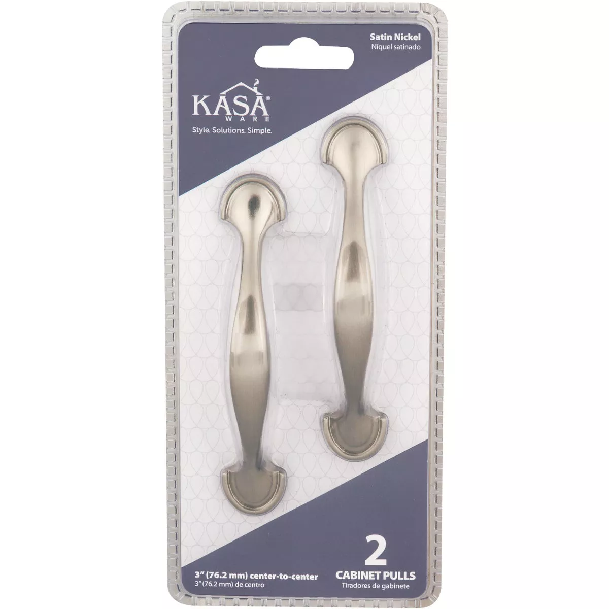 KasaWare 4-5/8 In. Satin Nickel Cabinet Pull (2-Pack) - photo 2