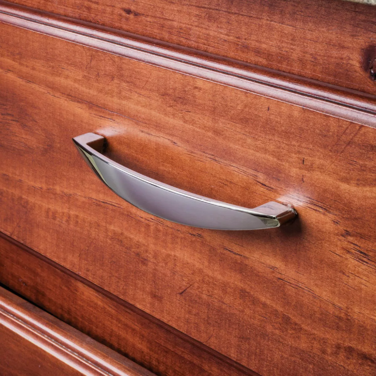 Elements Belfast 5-9/16 Overall Length Polished Chrome Asymmetrical Cabinet Pull - photo 3