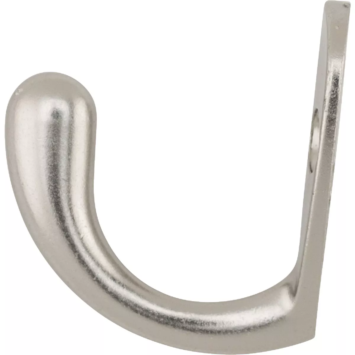 National Hardware Satin Nickel Single Prong Robe Hook