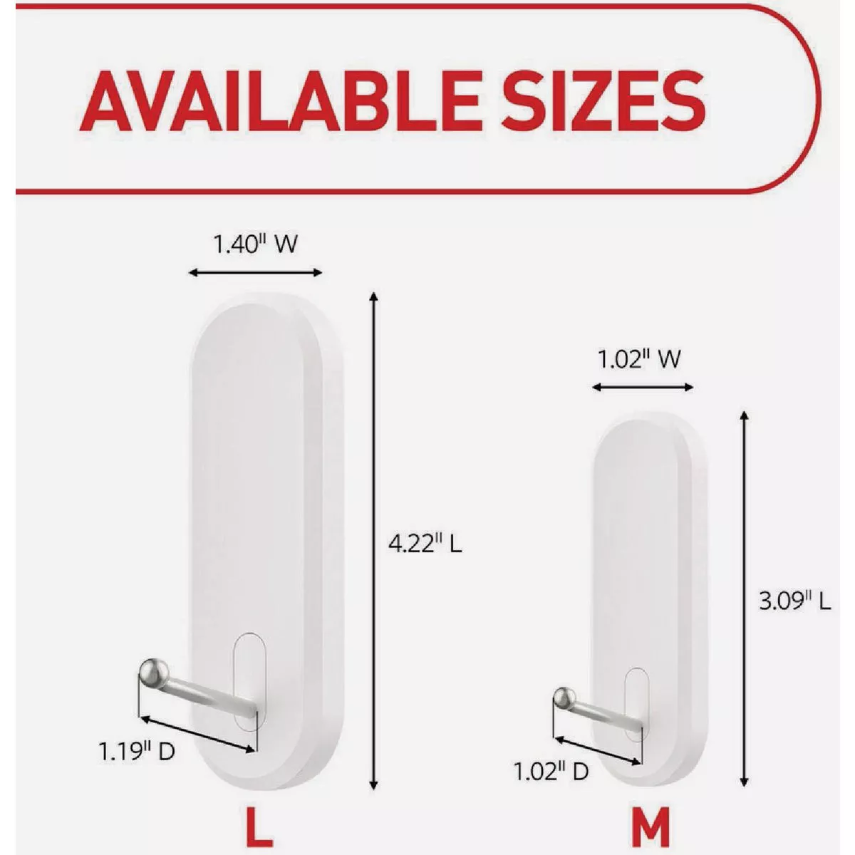 Command Medium Wire Hook Value Pack, White, 7 Hooks, 12 Strips - photo 2