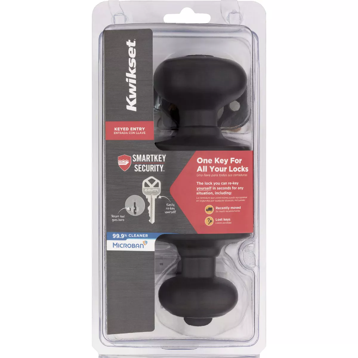 Kwikset Cove Venetian Bronze Entry Door Knob with Smartkey - photo 2
