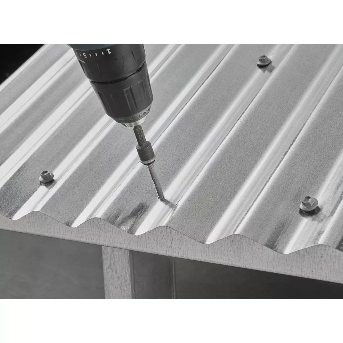 Teks Elite #12 x 1 In. Hex Washer Head Sharp Point Metal to Wood Roofing Screw (120 Ct.) - photo 2