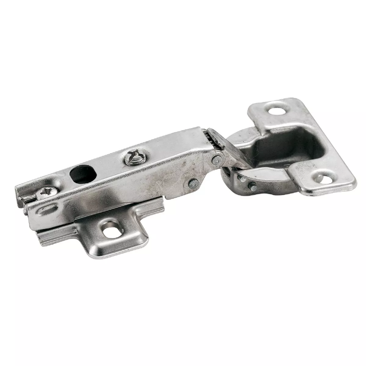 Amerock Frameless 4-1/2 In. Nickel 105 Degree European Concealed Hinge, (2-Pack)