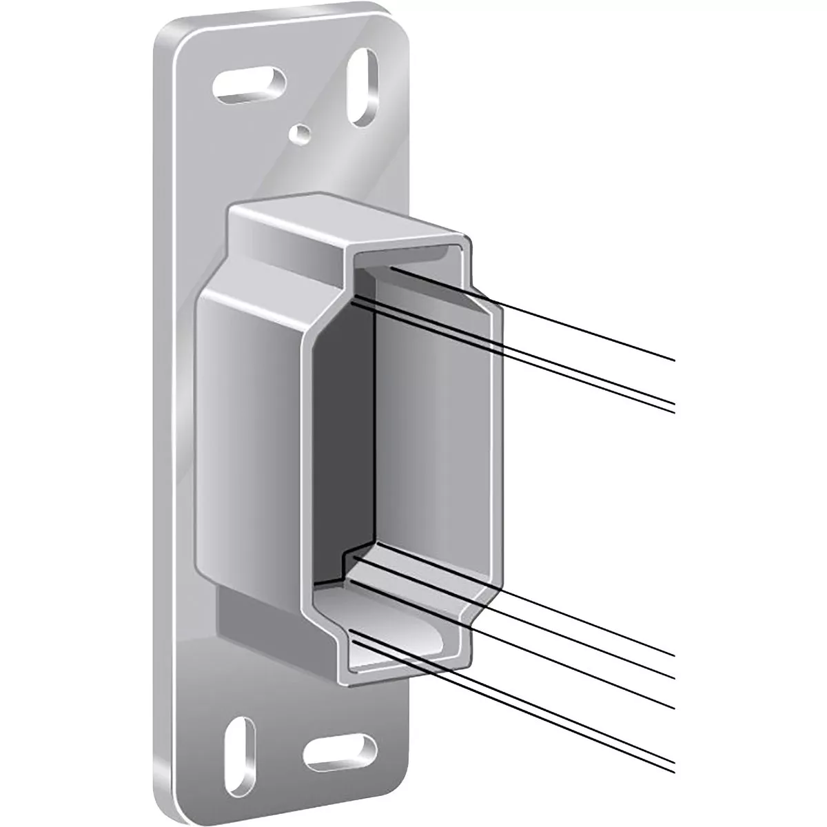 Knape & Vogt Rear Mount Drawer Slide Bracket (1-Pair) - photo 3