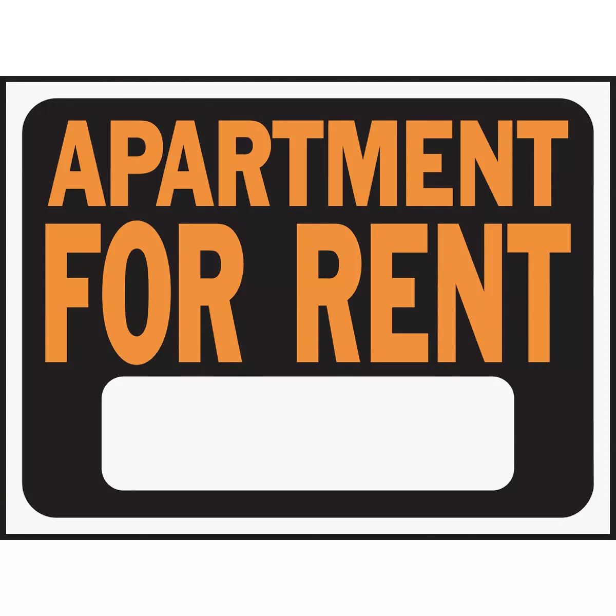 Hy-Ko 9x12 Plastic Sign, Apartment For Rent