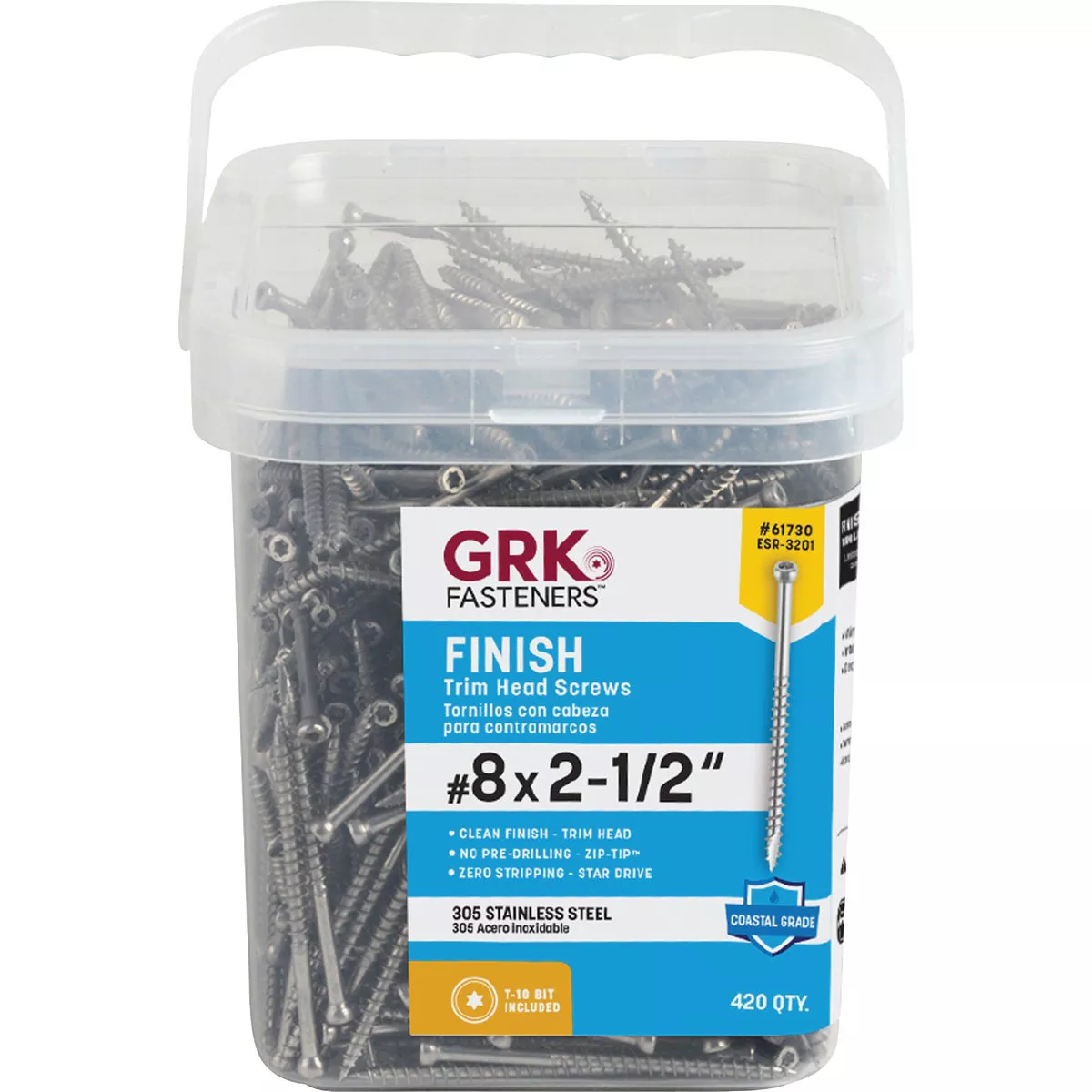 GRK #8 x 2-1/2 In. Star Drive Stainless Steel Trim Screw (420 Ct.) - photo 2
