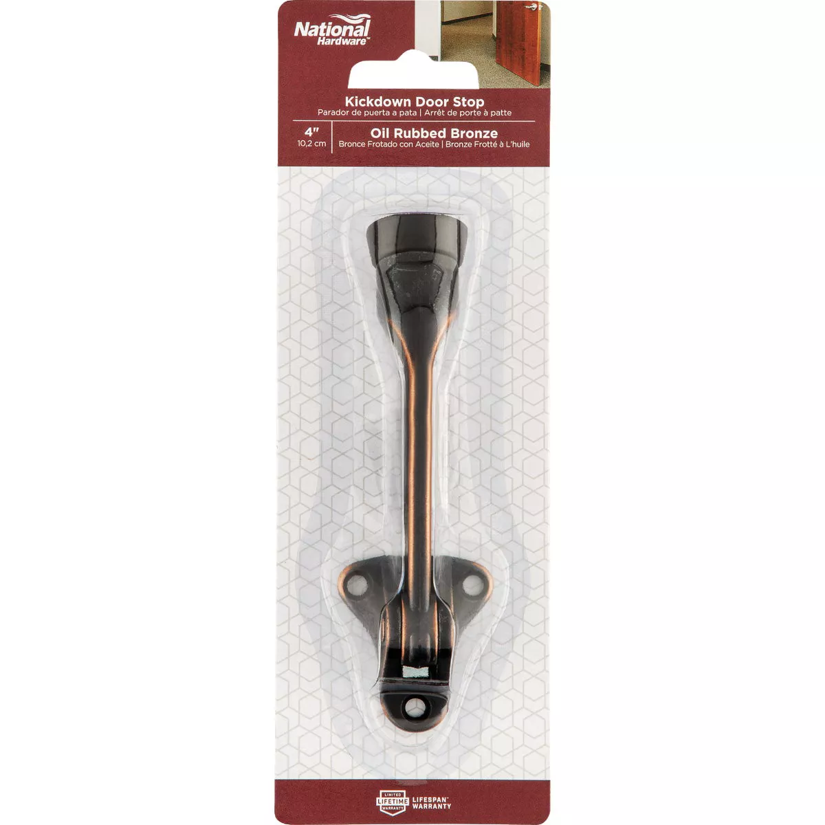 National Hardware 5 In. Oil Rubbed Bronze Kickdown Door Stop - photo 2