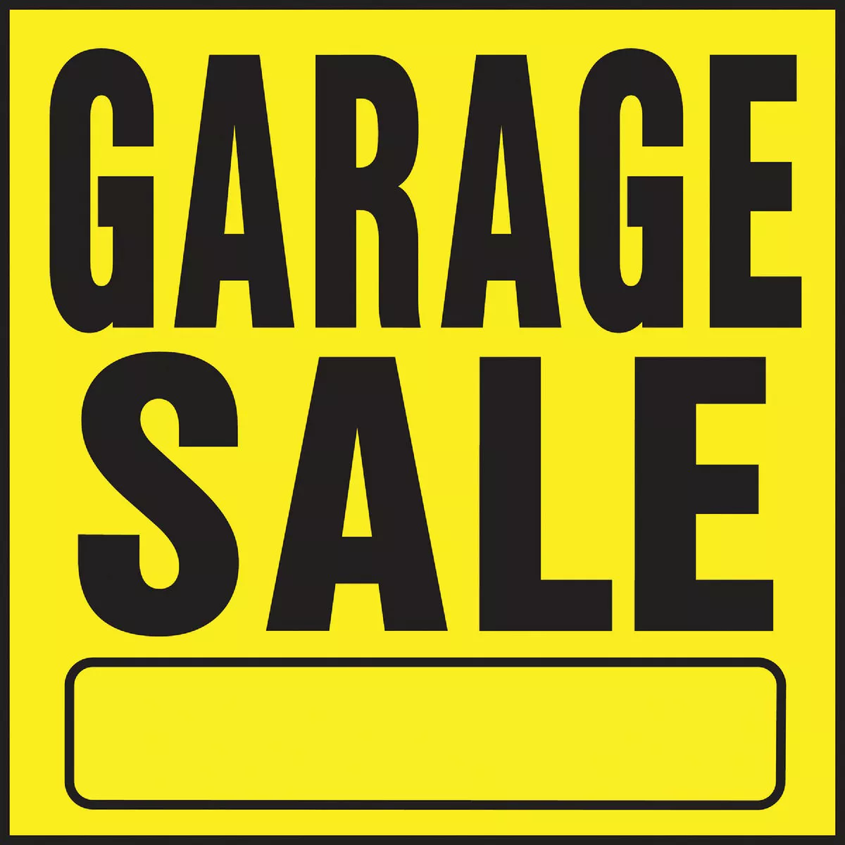 Hy-Ko Heavy Gauge Plastic Sign, Garage Sale
