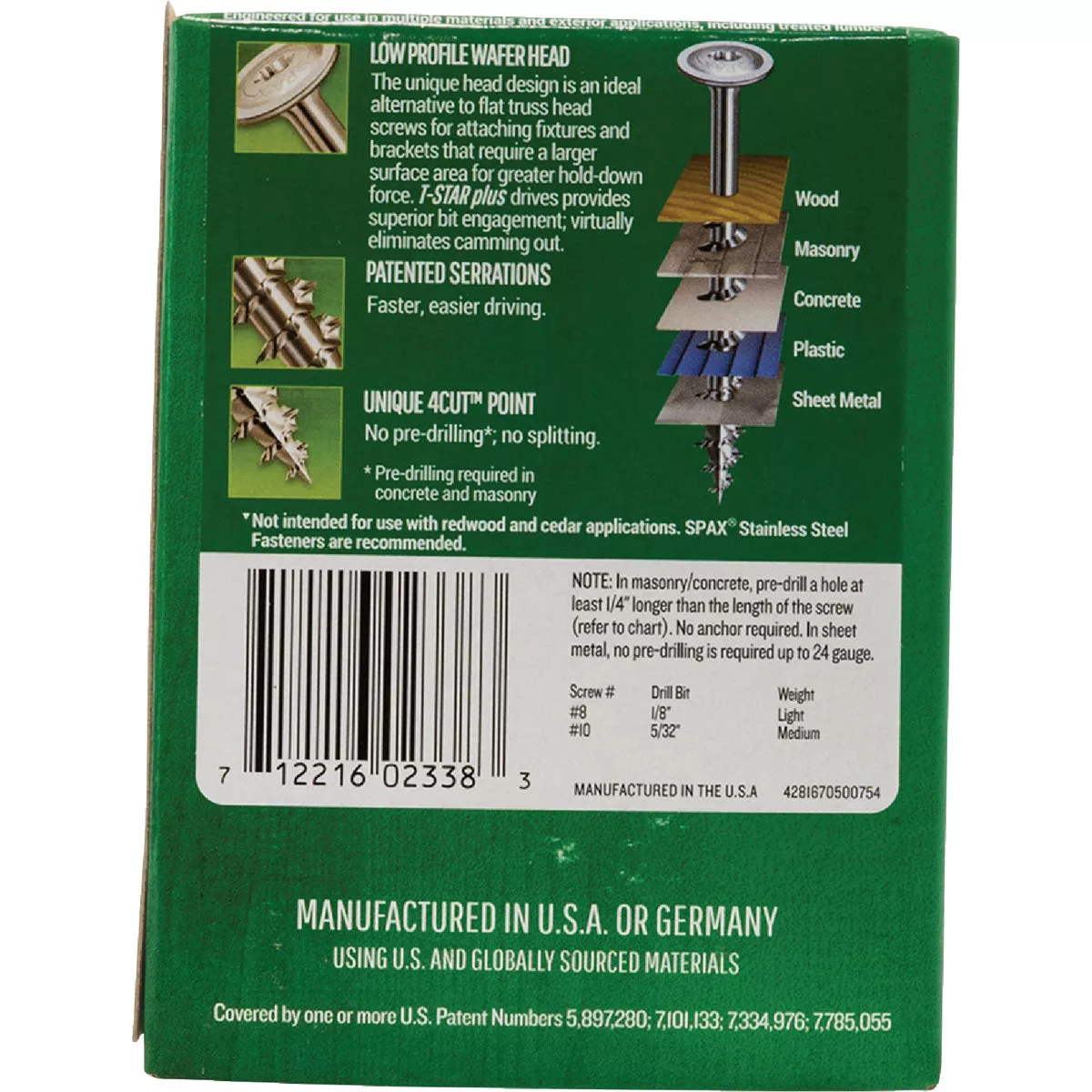 SPAX #10 x 3 In. T20 Plus Wafer Head HCR-X (Exterior Rated) Wood Screw (63 Ct.) - photo 5
