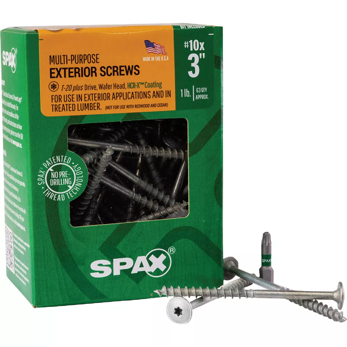 SPAX #10 x 3 In. T20 Plus Wafer Head HCR-X (Exterior Rated) Wood Screw (63 Ct.) - photo 6