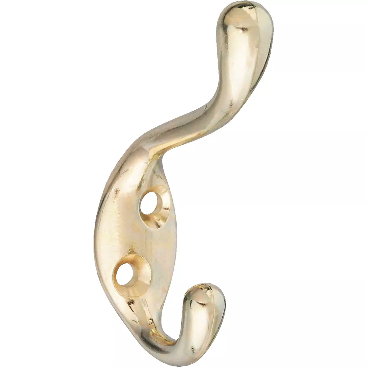 National Hardware Heavy-Duty Bright Brass Wardrobe Hook