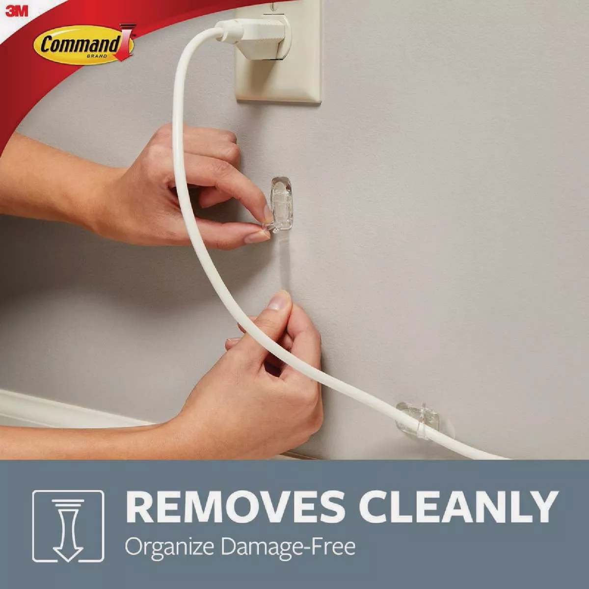 Command Clear Large Cord Clips, 2 Clips, 3 Strips - photo 5