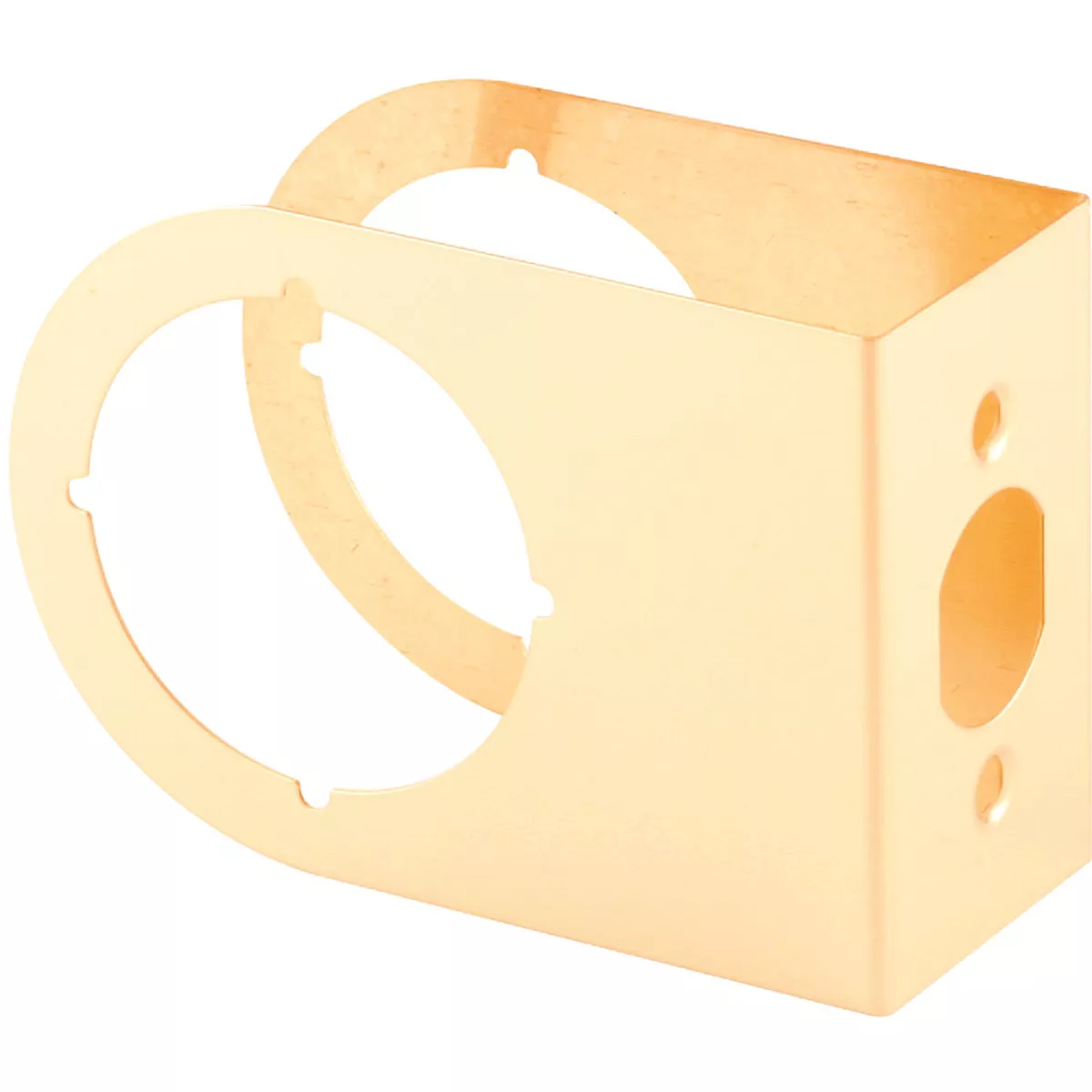 Defender Security 1-3/4 In. x 2-3/8 In. Brass Contemporary Door Reinforcer - photo 2