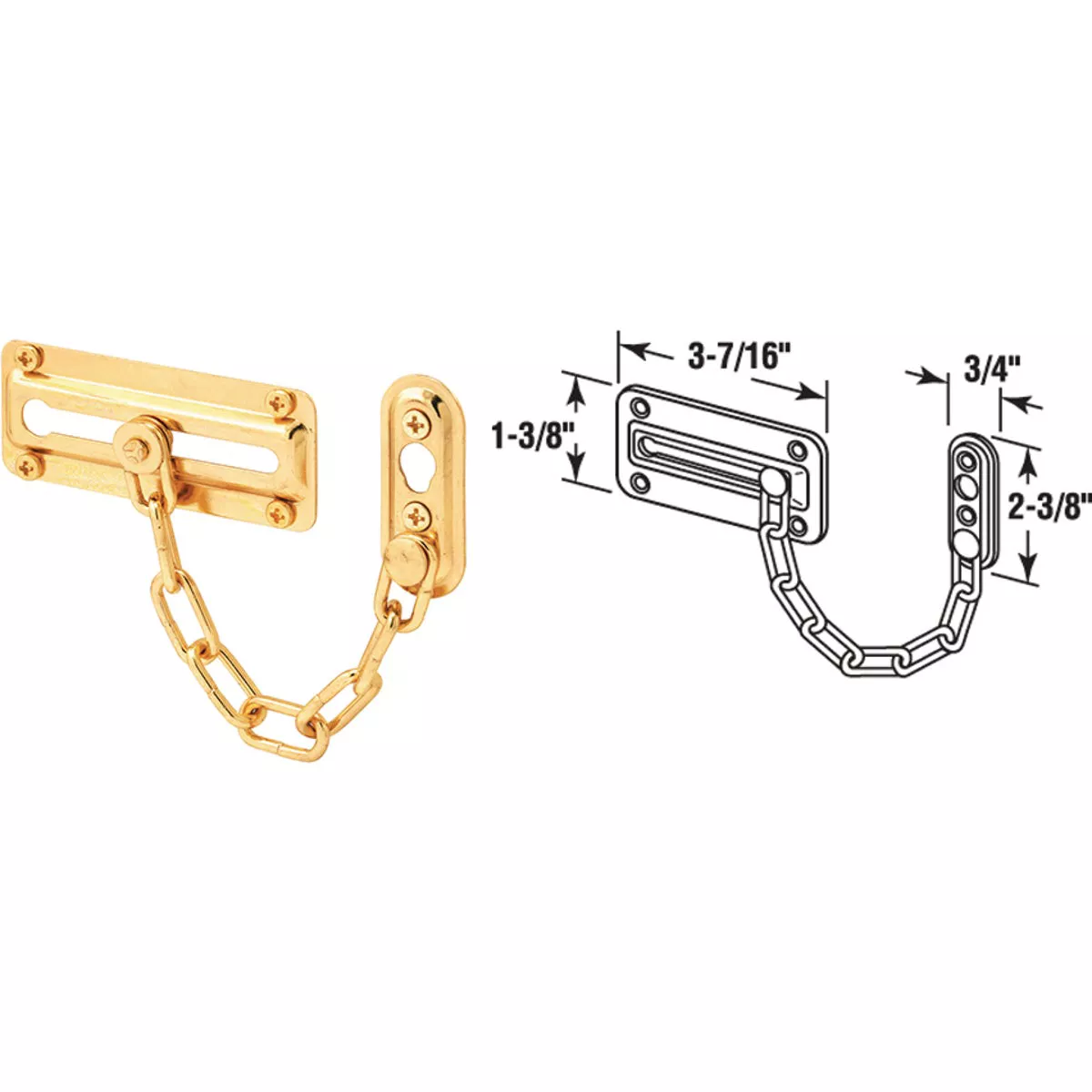 Defender Security Tamperproof Chain Door Guard
