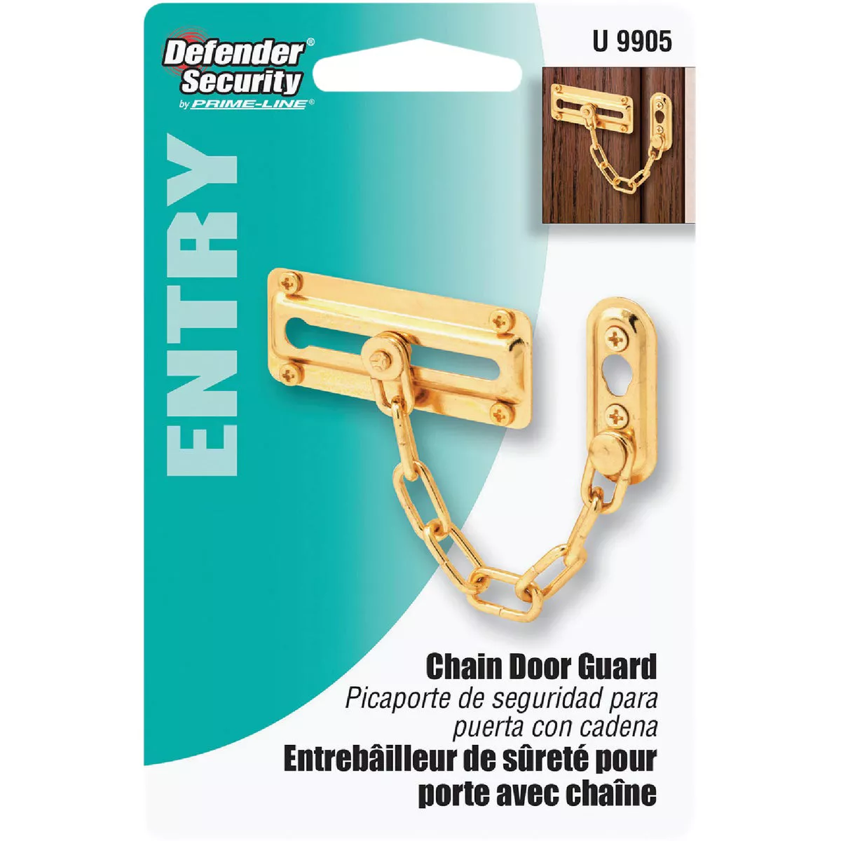 Defender Security Tamperproof Chain Door Guard - photo 2