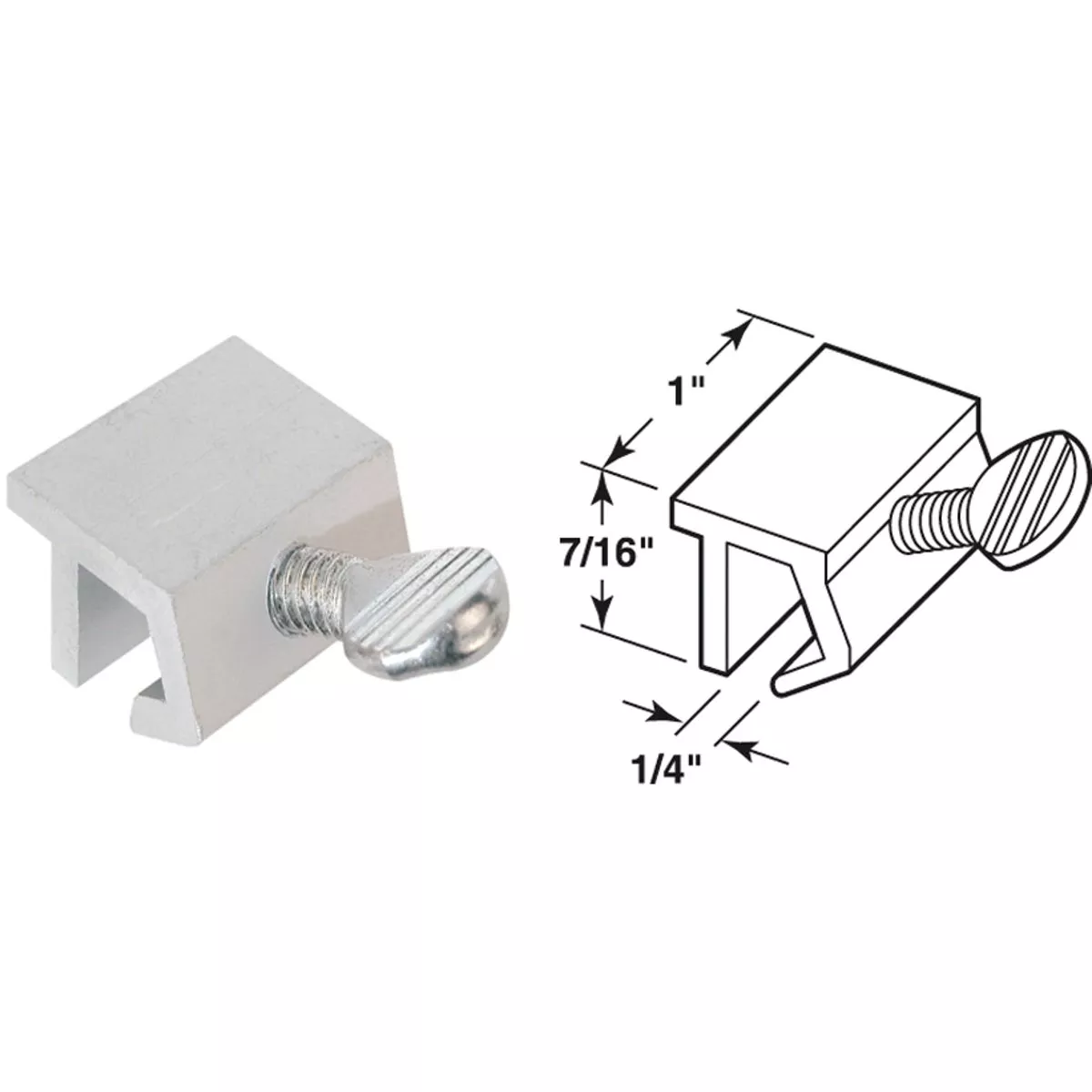 Defender Security Aluminum Heavy-Duty Sliding Window Lock (2 Count)