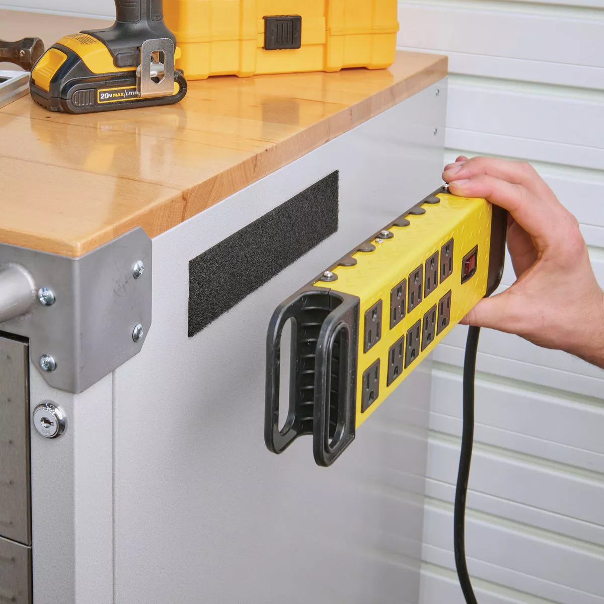 Wrap-It Storage Stick 'Em 2 In. x 4 Ft. Industrial Strength Black Hook & Loop Roll - photo 2