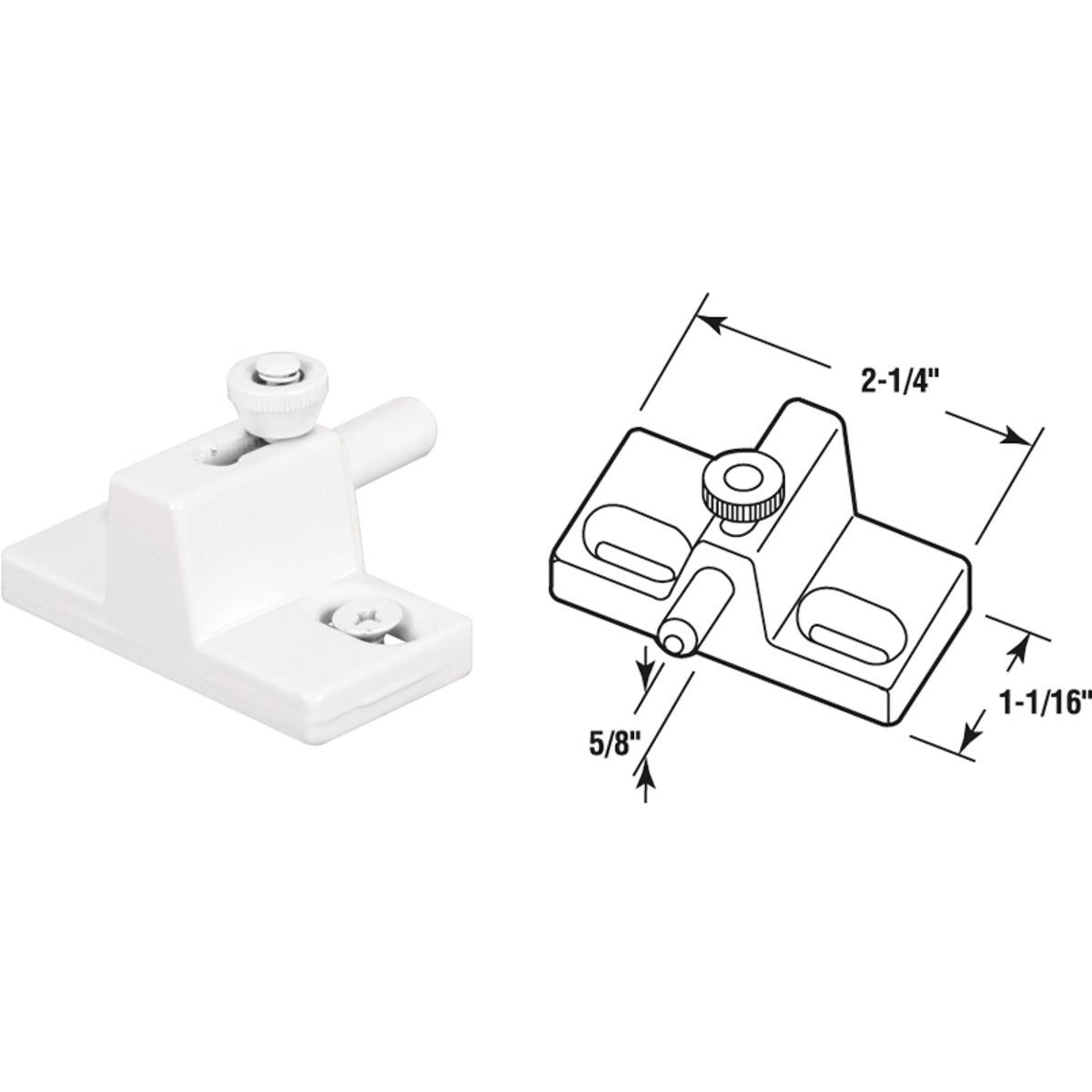 Defender Security White Slide Bolt Patio Door Lock Do it Best