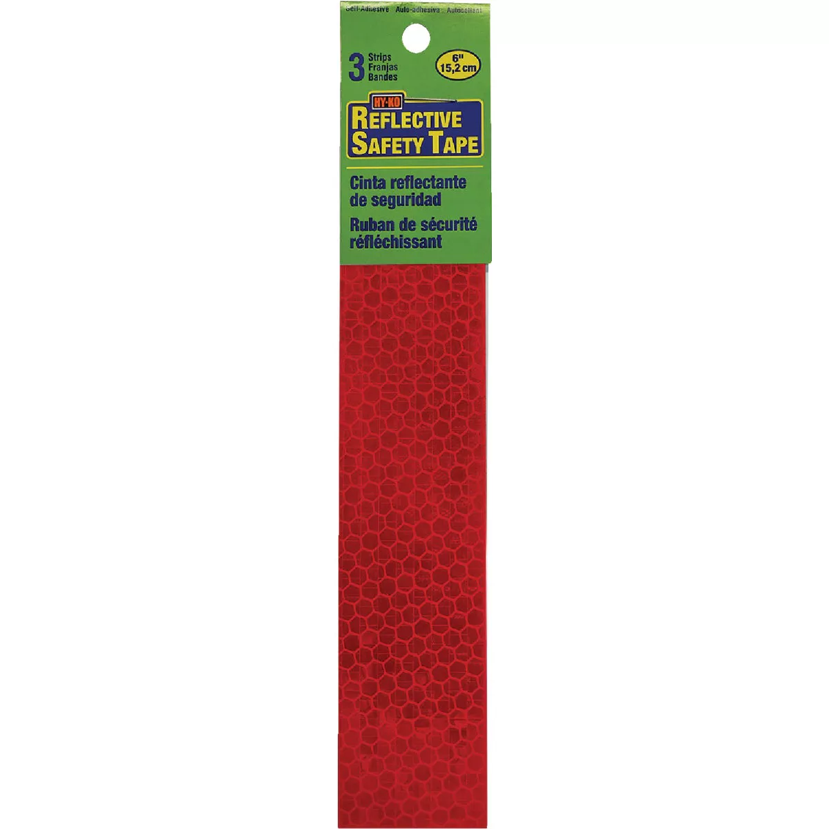Hy-Ko 1 In. x 6 In. Red Reflective Safety Tape Strips (3-Count) - photo 2