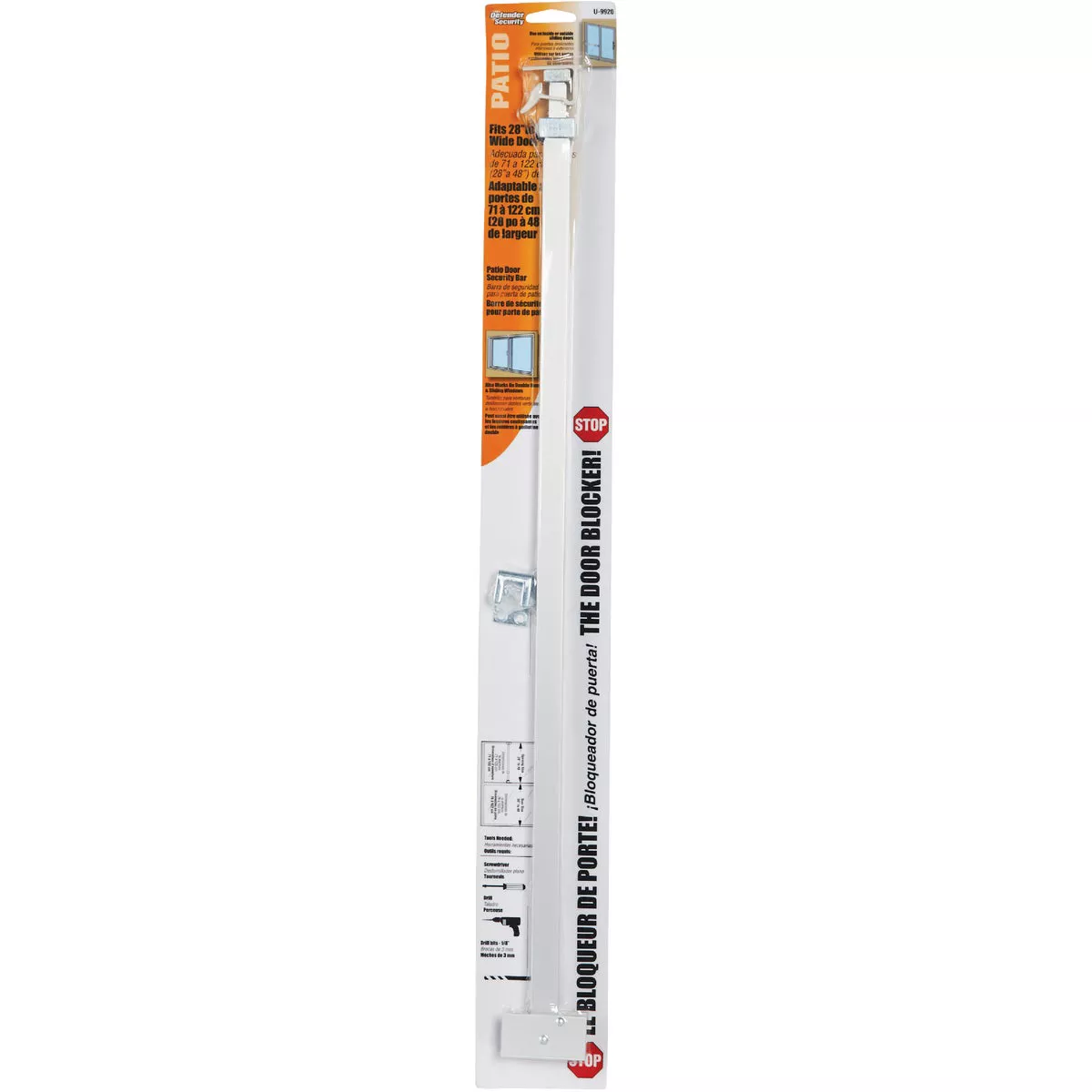 Defender Security 28 In. to 48 In. Patio Door Bar Lock - photo 3