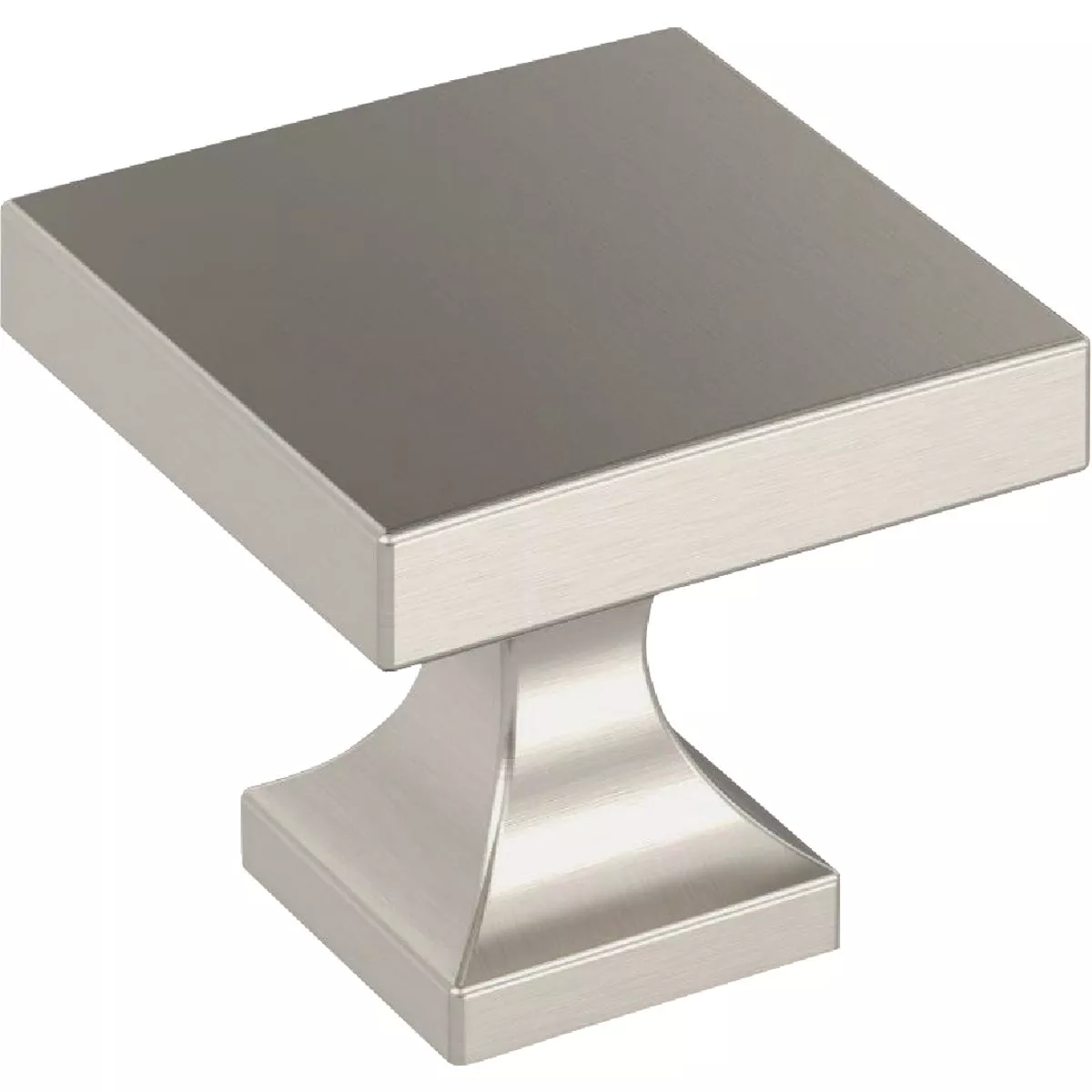 Amerock Pedestal 1.0625 In. Square Satin Nickel Knob