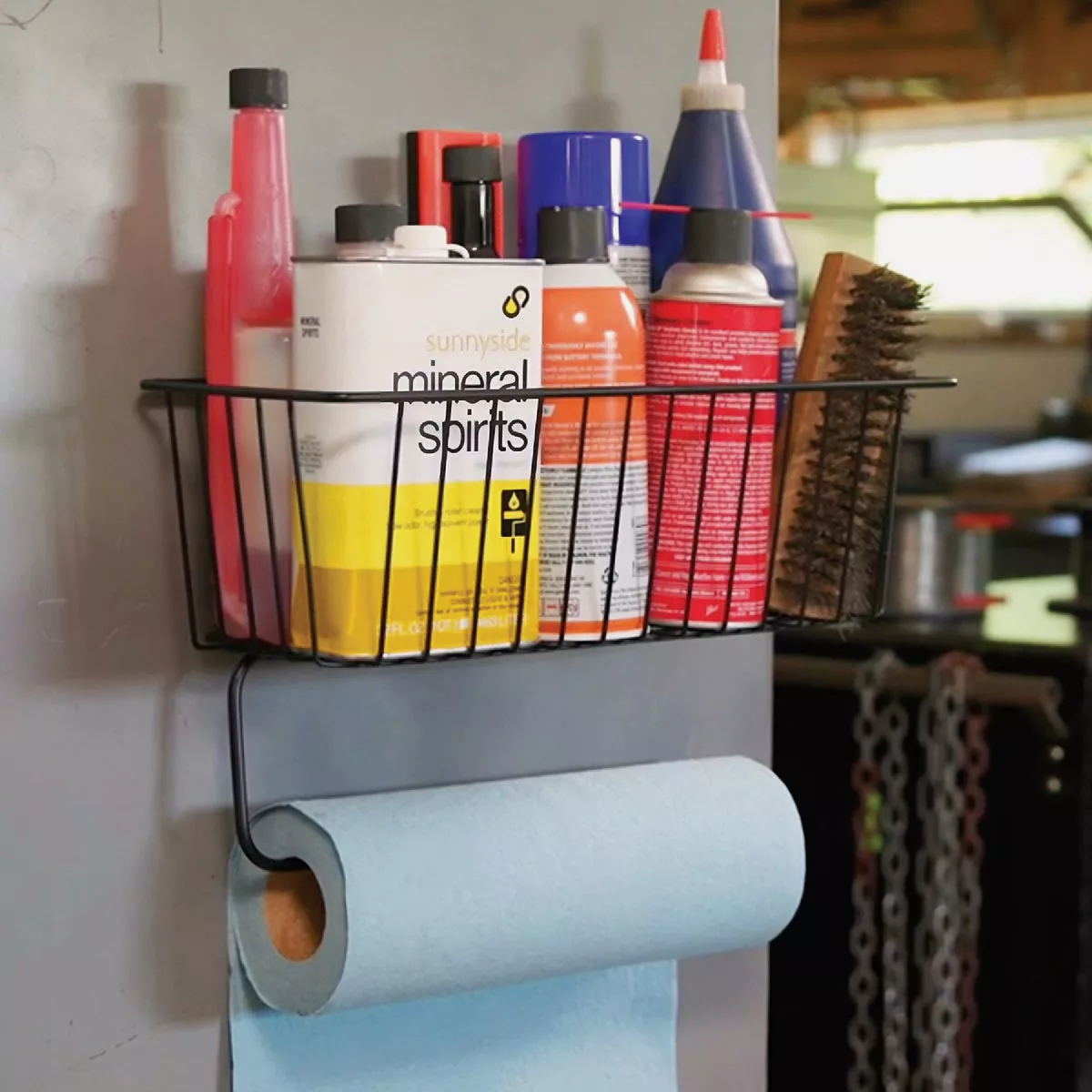 Gator Magnetics 14 In. Black Magnetic Basket With Towel Holder - photo 2