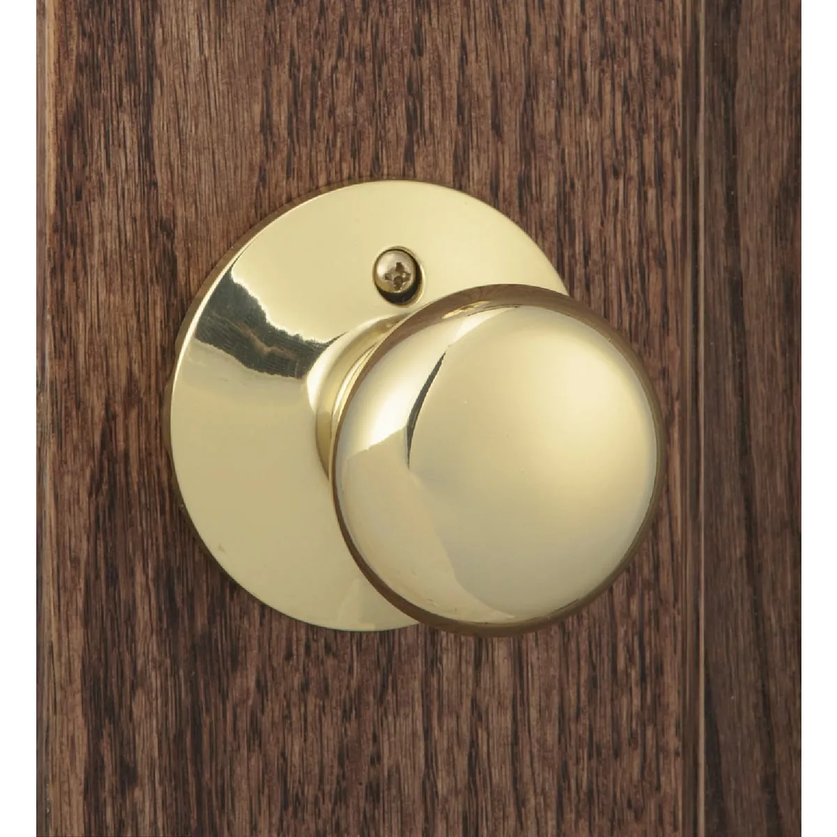 Schlage Bright Brass Entry Door Handleset with Plymouth Knob - photo 5