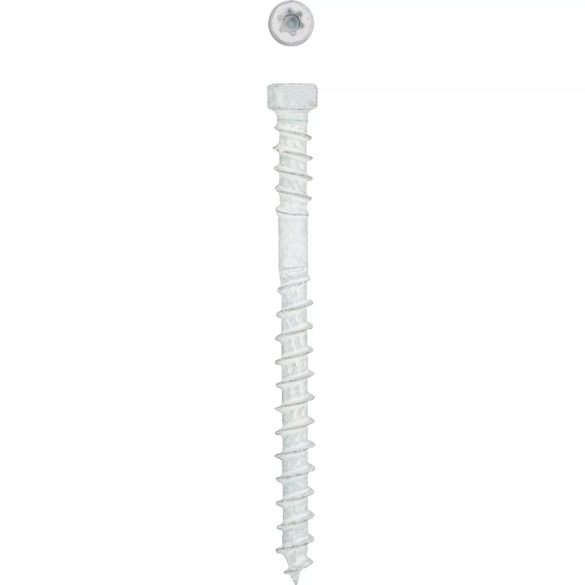 SPAX #8 x 2 In. T10 Plus Cylindrical Head HCR (Exterior Rated) White Trim Screw (100 Ct.)