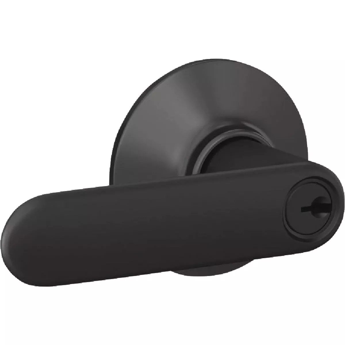 Schlage Davlin Lever Matte Black Keyed Entry Lock - photo 2