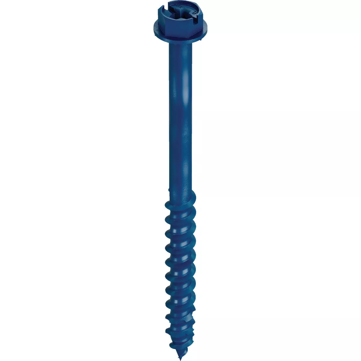 Simpson Strong-Tie Titen Turbo 1/4 In. x 3-1/4 In. Hex-Head Concrete and Masonry Screw, Blue (75-Count)