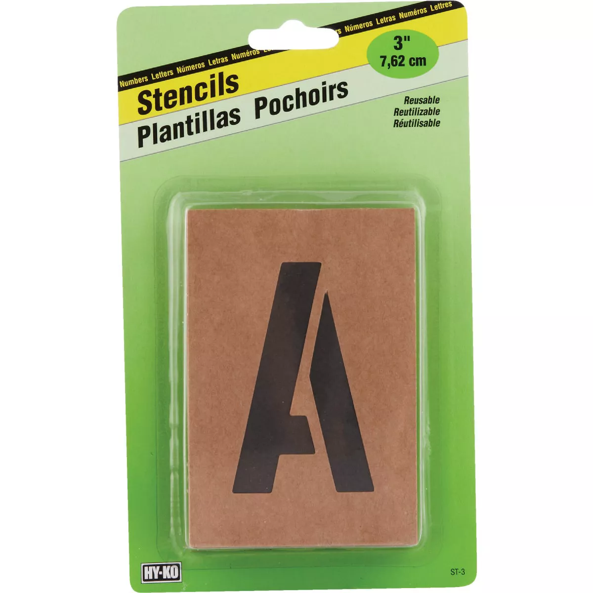 Hy-Ko 3 In. Letter, Number & Symbol Stencil Set - photo 2