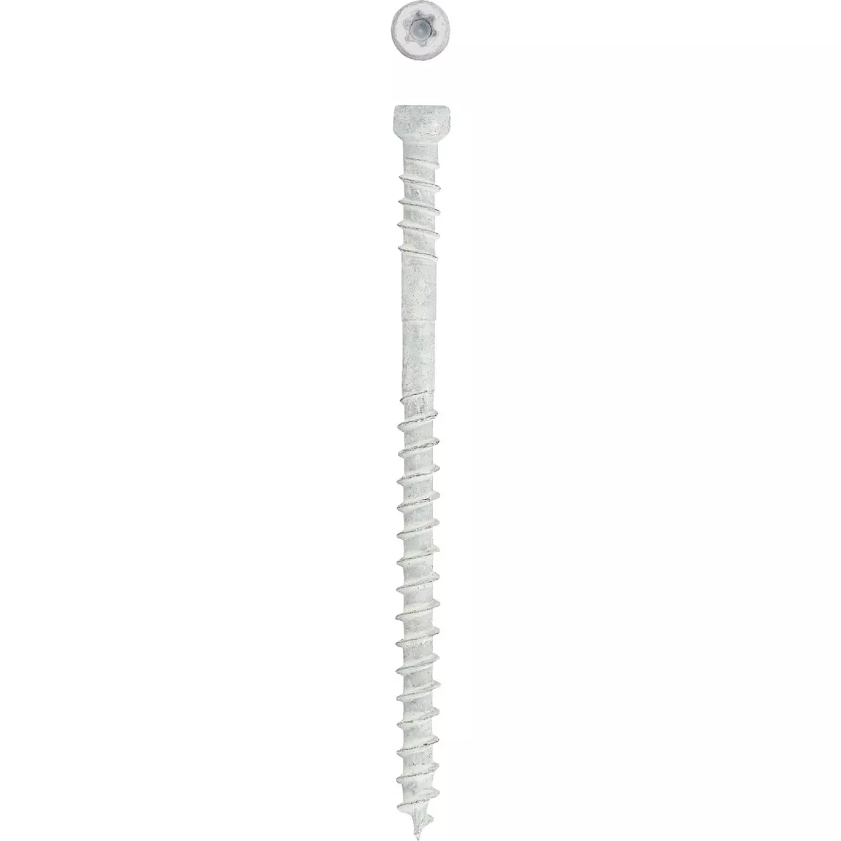 SPAX #8 x 2-1/2 In. T10 Plus Cylindrical Head HCR (Exterior Rated) White Trim Screw (100 Ct.)