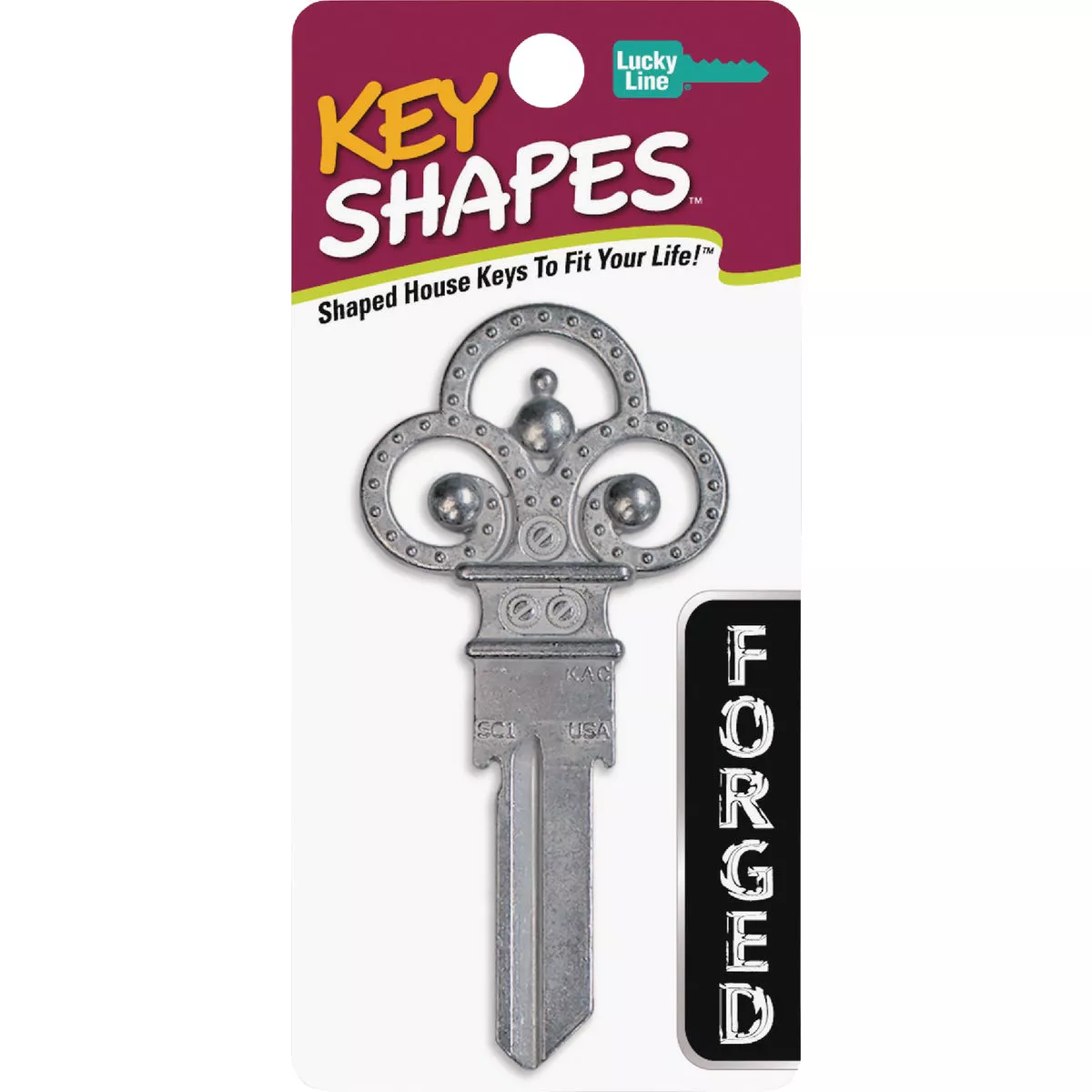Lucky Line Forged Skeleton Key Shapes Decorative House Key - SC1 - photo 2