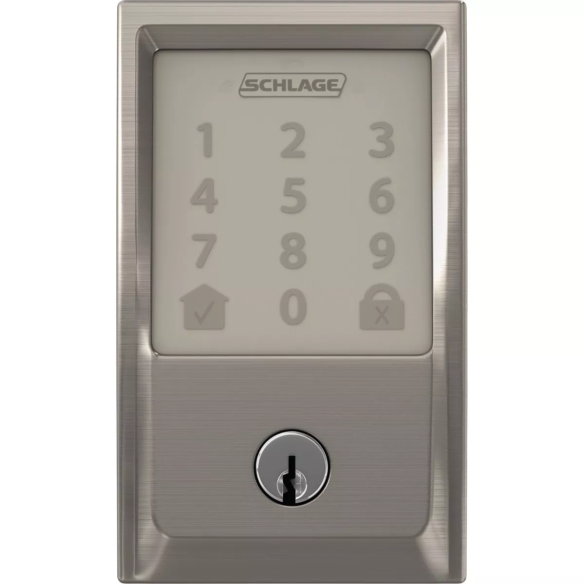 Schlage Encode Century Satin Nickel Smart WiFi Deadbolt - photo 2
