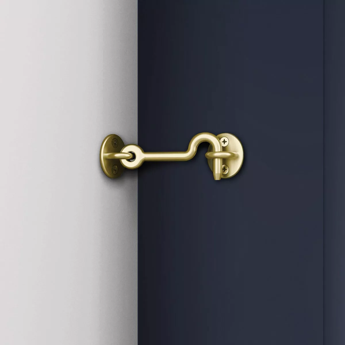 National Hardware Matte Brushed Gold Door Privacy Hook - photo 3