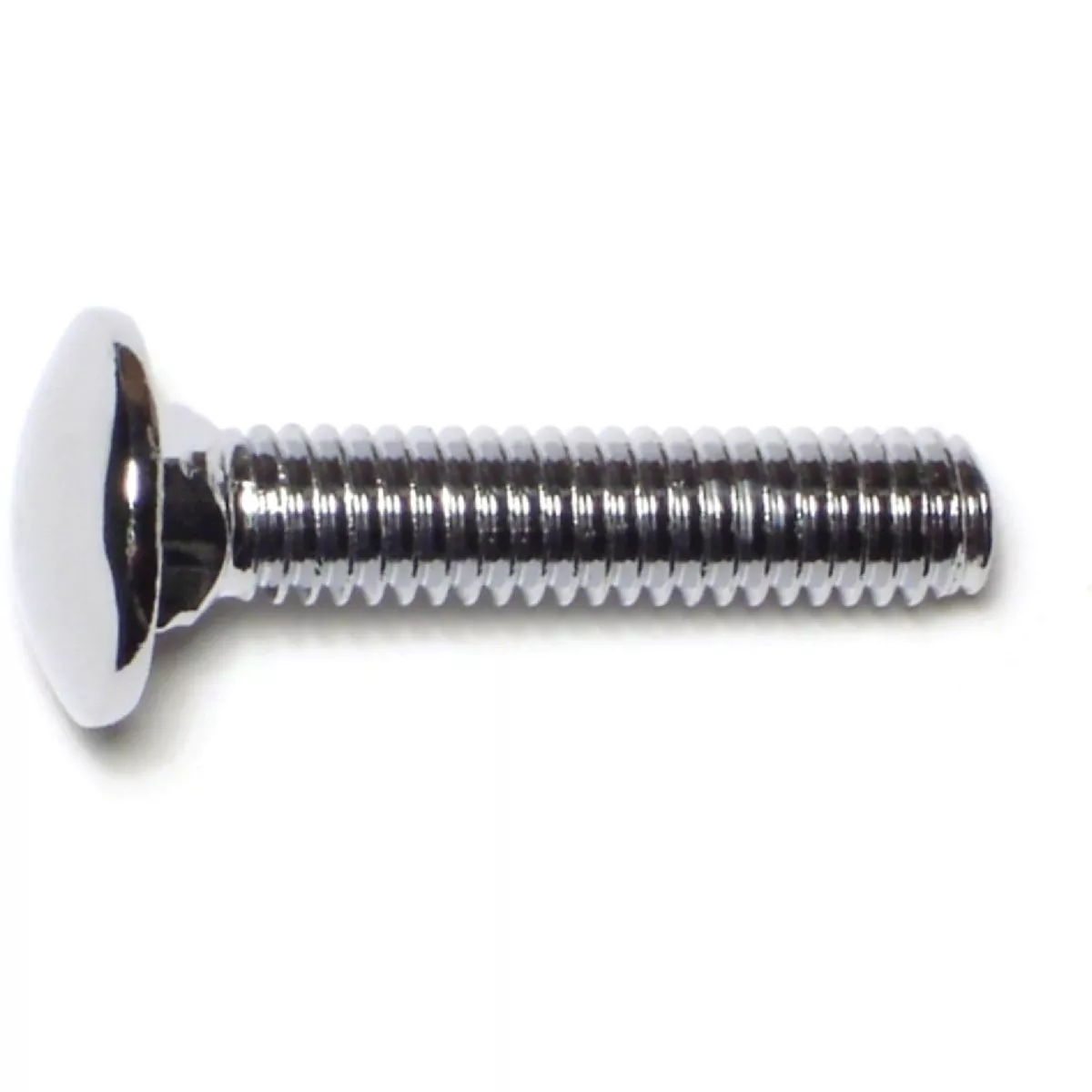 Midwest Fastener 5/16 In.-18 x 1-1/2 In. Chrome Plated Grade 5 Steel Coarse Thread Carriage Head Bumper Bolt (5 Ct.)-
