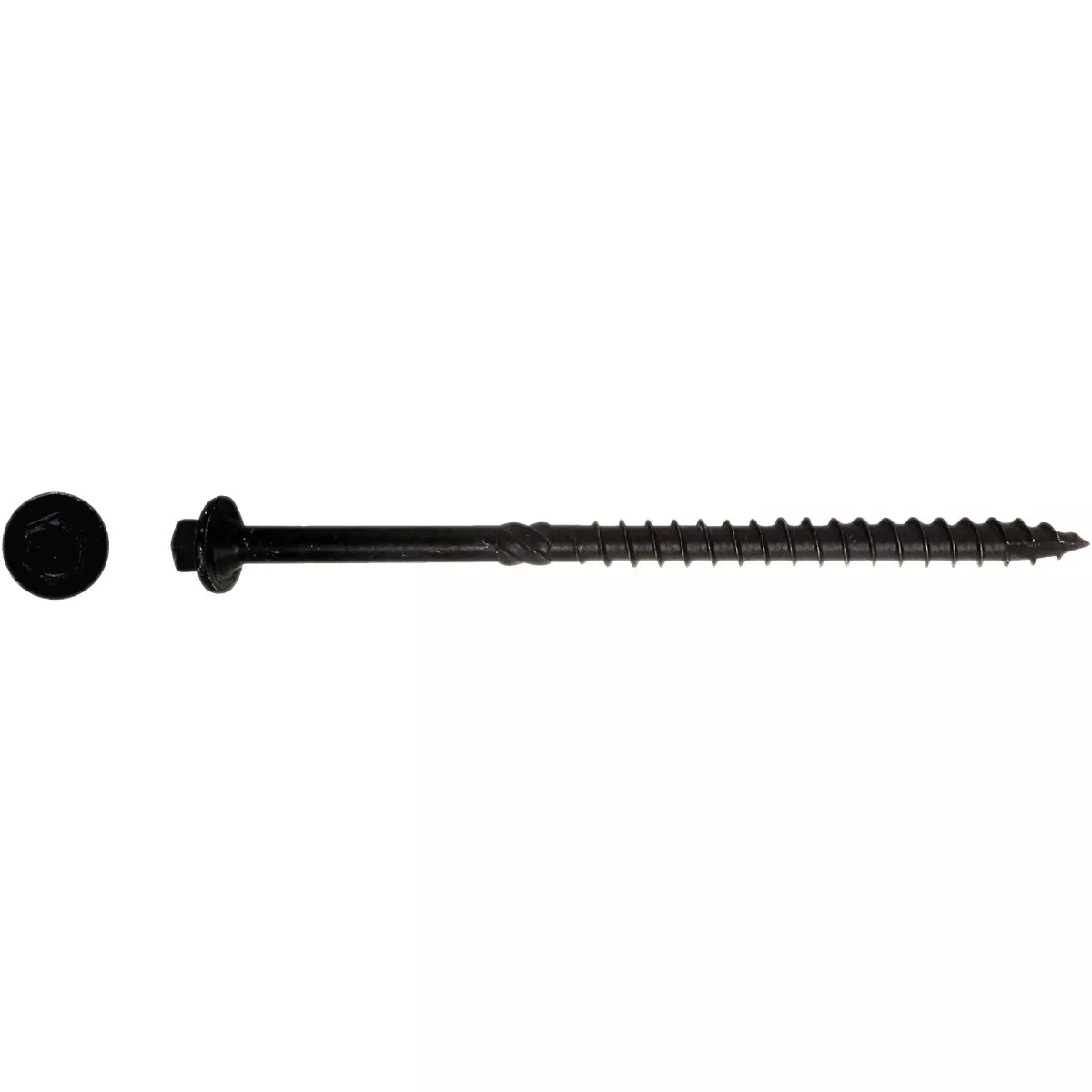 Big Timber #17 x 5 In. Hex Head Black Structure Screw (25 Ct.) - photo 2
