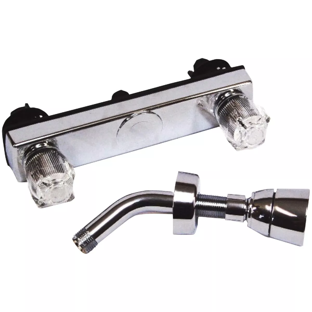 United States Hardware 8 In. Centers 2-Valve Exposed Mobile Home Shower Faucet
