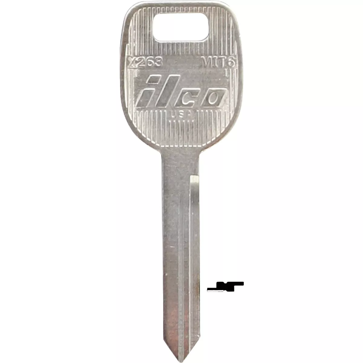 ILCO Mitsubishi Nickel Plated Automotive Key, MIT6 / X263 (10-Pack)