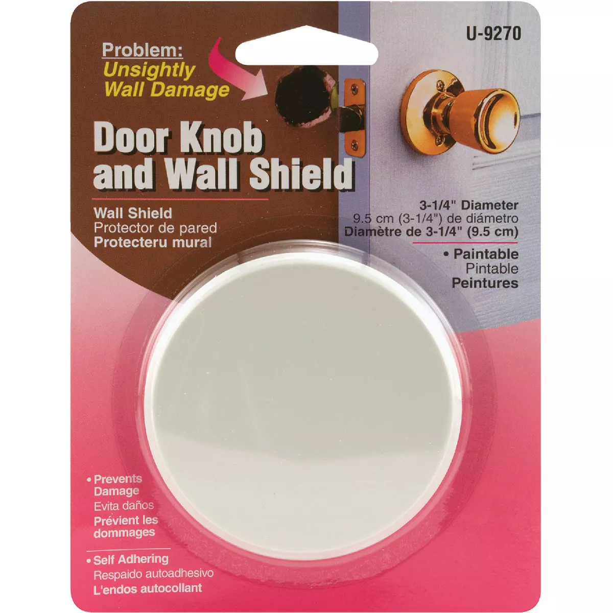 Prime-Line 3-1/4 In. Wall Door Stop Patch-N-Guard - photo 2