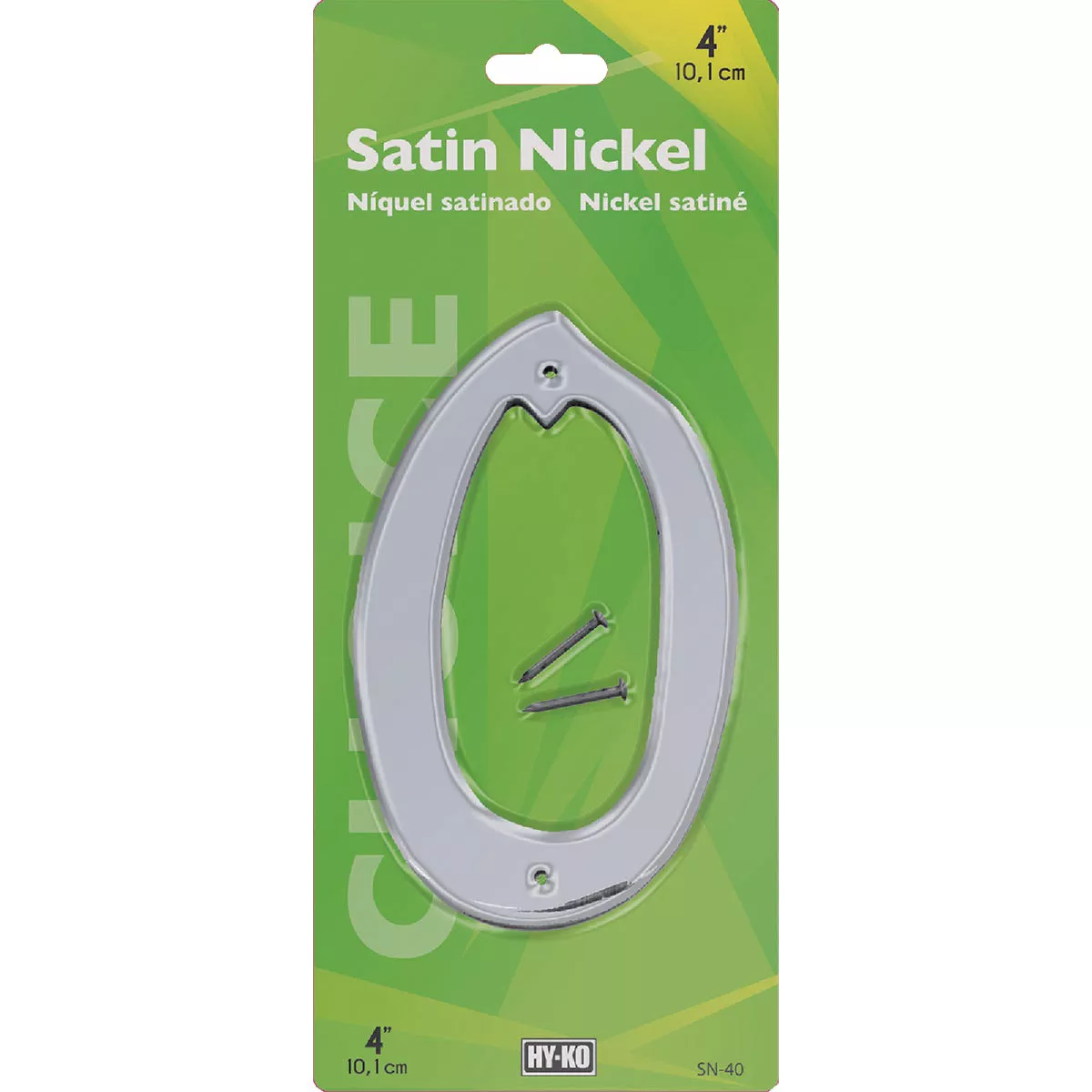 Hy-Ko 4 In. Satin Nickel Number 0 - photo 2