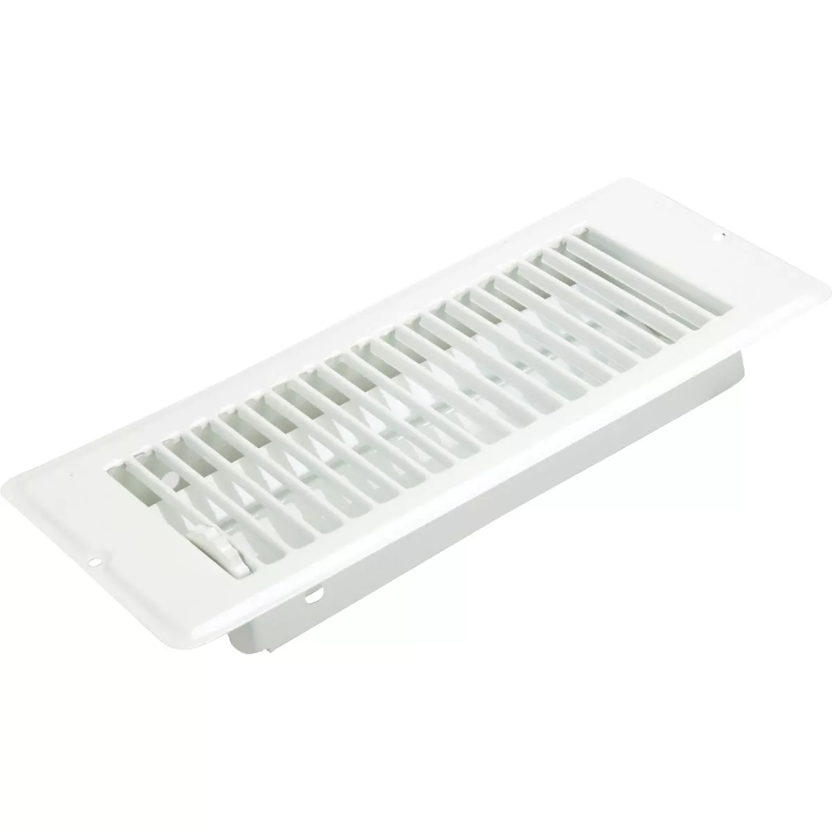 United States Hardware 4 In. x 10 In. x 1-5/16 In. White Steel Floor Register - photo 3
