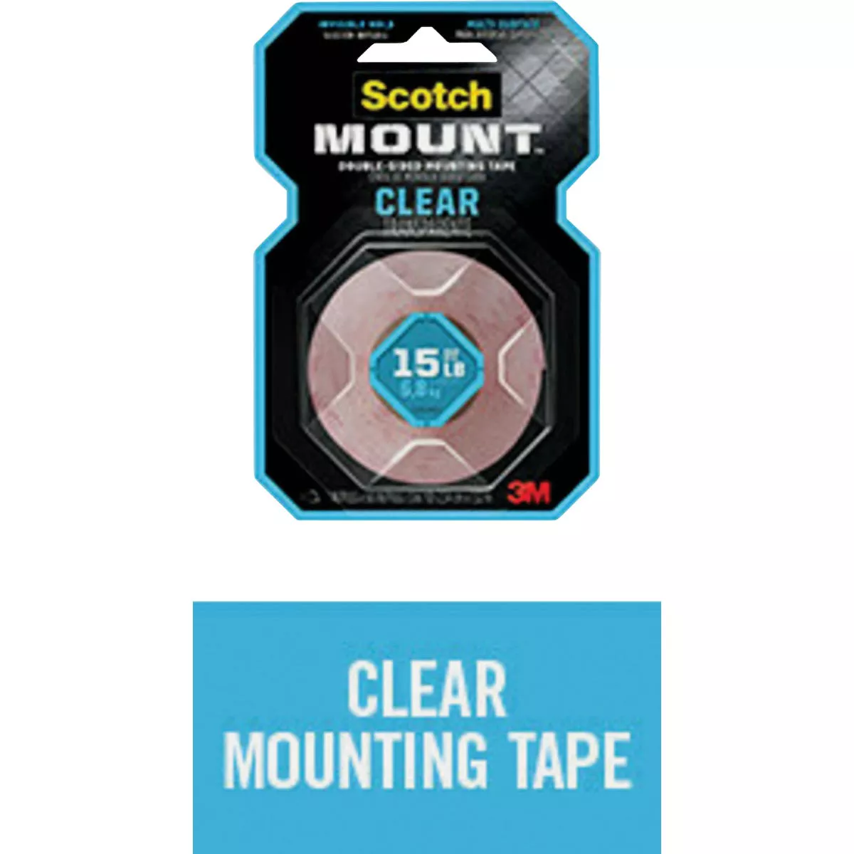 Scotch Mount 1 In. x 60 In. Clear Double-Sided Mounting Tape - photo 3