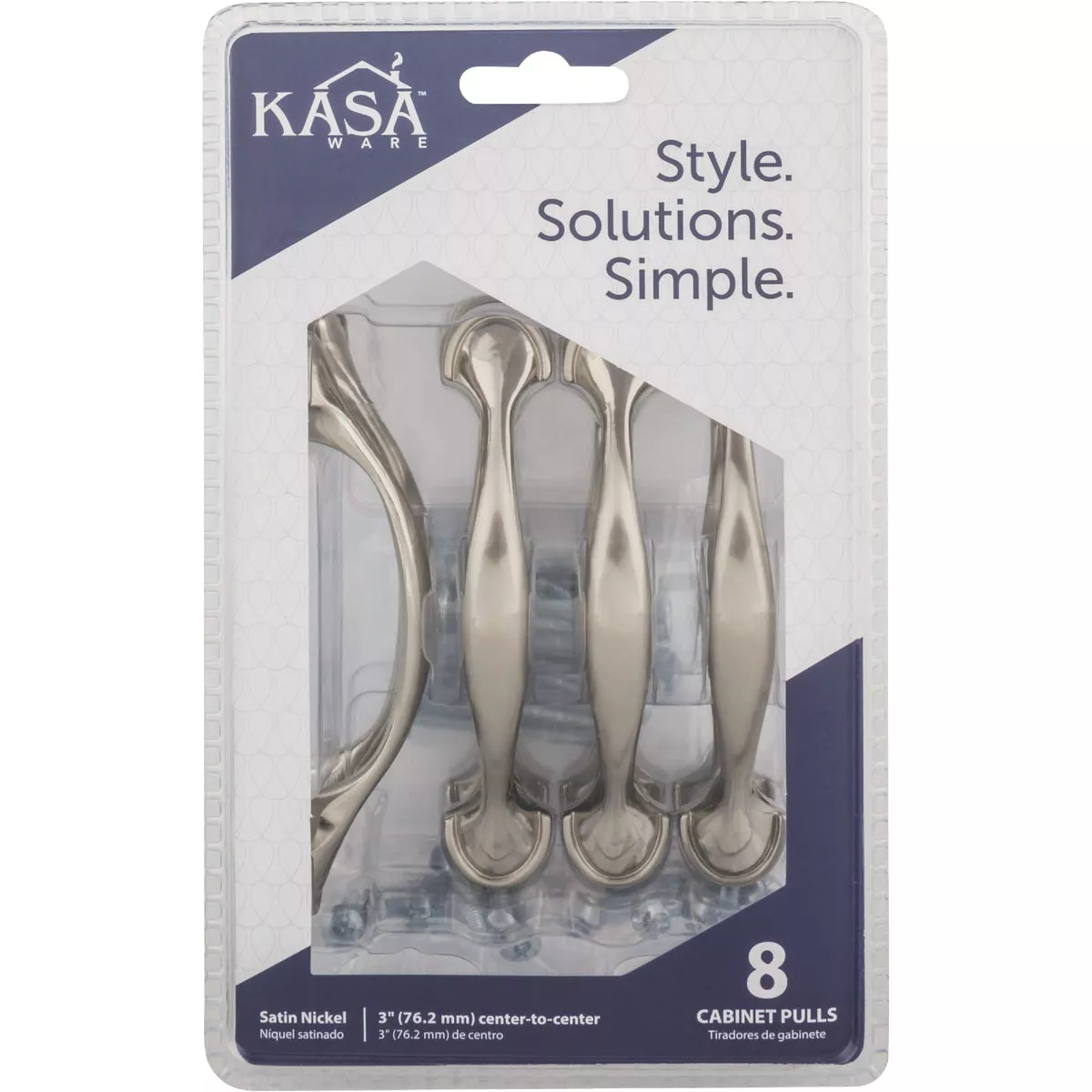 KasaWare 4-5/8 In. Satin Nickel Cabinet Pull (8-Pack) - photo 2