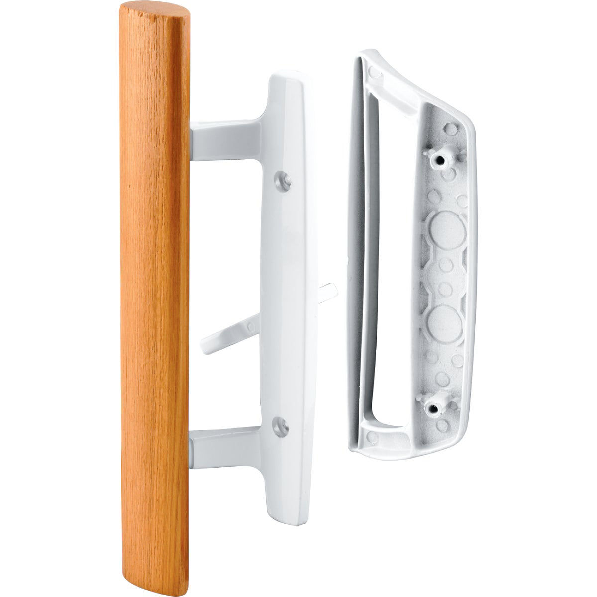 Prime-Line White Mortise Style Outside Sliding Door Handle Set | Do it Best